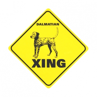 Dalmatian Crossing Sign